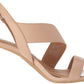 Calvin Klein Women's Lancy Nappa Open toe Ankle Strap Heel Casual Dress Shoe Brown Size 11 M