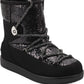 Guess Women's Logo Sparkle Insert Lace up Detail Cushioned Insulated Aylan Round Toe Snow Boots Black Size 9 M