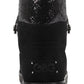 Guess Women's Logo Sparkle Insert Lace up Detail Cushioned Insulated Aylan Round Toe Snow Boots Black Size 9 M