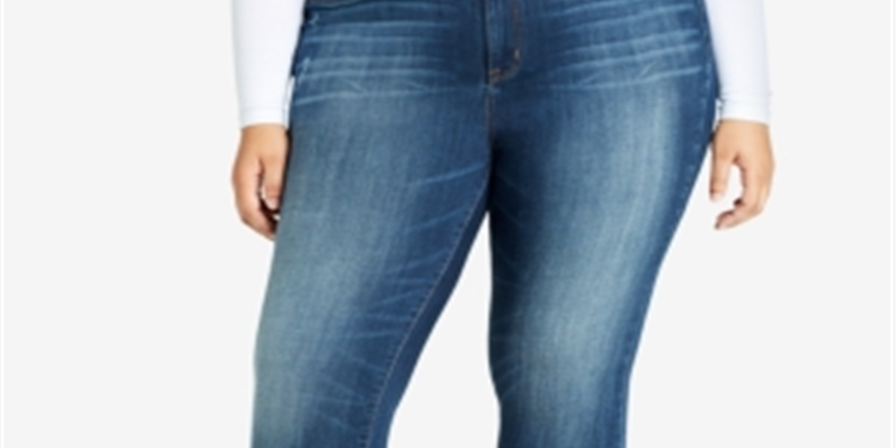 William Rast Women's Trendy Plus High Rise Jeans Blue Size 22 W