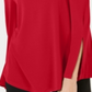 Alfani Women's One Shoulder Applique Top Red Size Petite Small