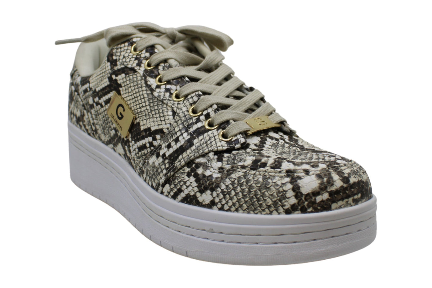 Guess Women's Rigster5 Low Top Lace up Fashion Sneakers Brown Size 10 M