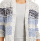 Style & Co Women's Striped Cardigan Blue Size X-Small