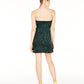 Trixxi Women's Mini Fit Flare Evening Dress Green Size 13