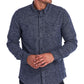 Barbour Men's Heather Long Sleeve Button Down Casual Work Shirt Blue Size Small
