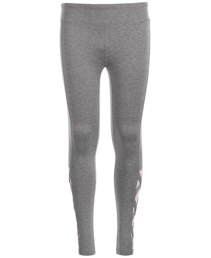 Ideology Big Girls Plus Caged-Hem Leggings  Gray Size 14W