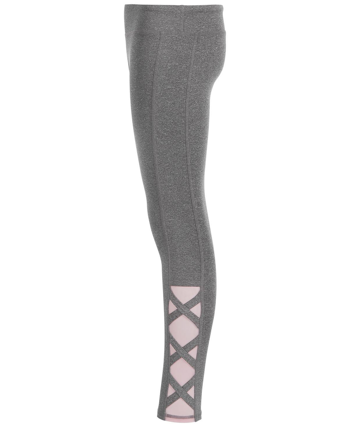 Ideology Big Girls Plus Caged-Hem Leggings  Gray Size 14W