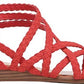 Carlos By Carlos Santana Women's Amara Strappy Sandal Red Size 10 M