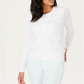 Charter Club Women's Floral Applique White Size XX-Large
