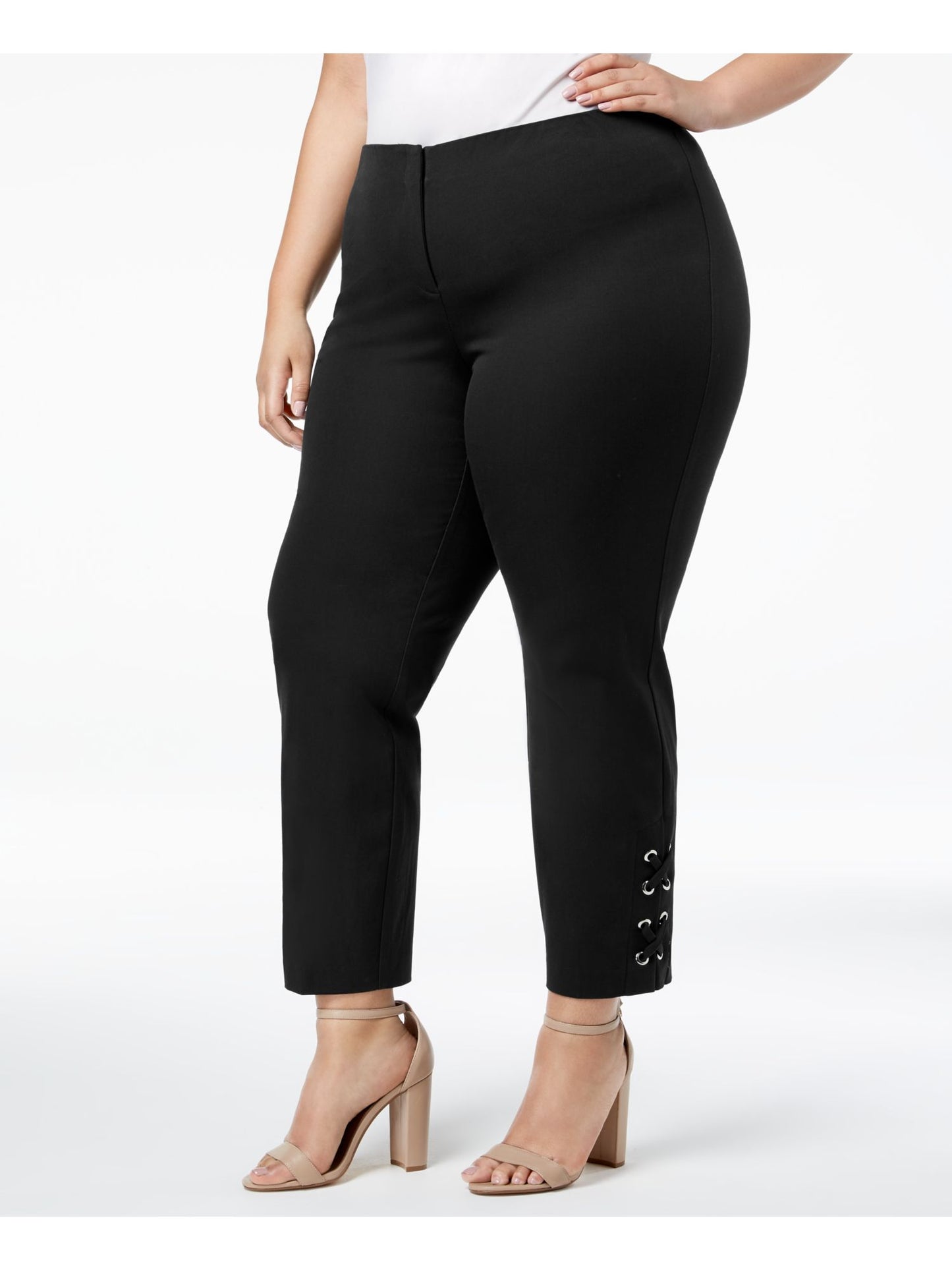 Alfani Women's Plus Hollywood Waist Pants Black - 24 W