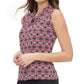 Tommy Hilfiger Women's Printed Sleeveless Wear to Work Top Black  Size Small