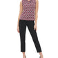 Tommy Hilfiger Women's Printed Sleeveless Wear to Work Top Black  Size Small