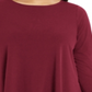 Alfani Women's Plus Handkerchief Hem Top Red Size 3X