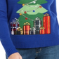 Karen Scott Women's Midnight Presents Sweater Blue Size Small