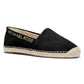 Michael Kors Women's Preston Espadrille Slip on Flats Black Size 6