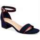 Charter Club Women's Ruue Fabric Open Toe Casual Slingback Sandals Navy Size 9.5 M
