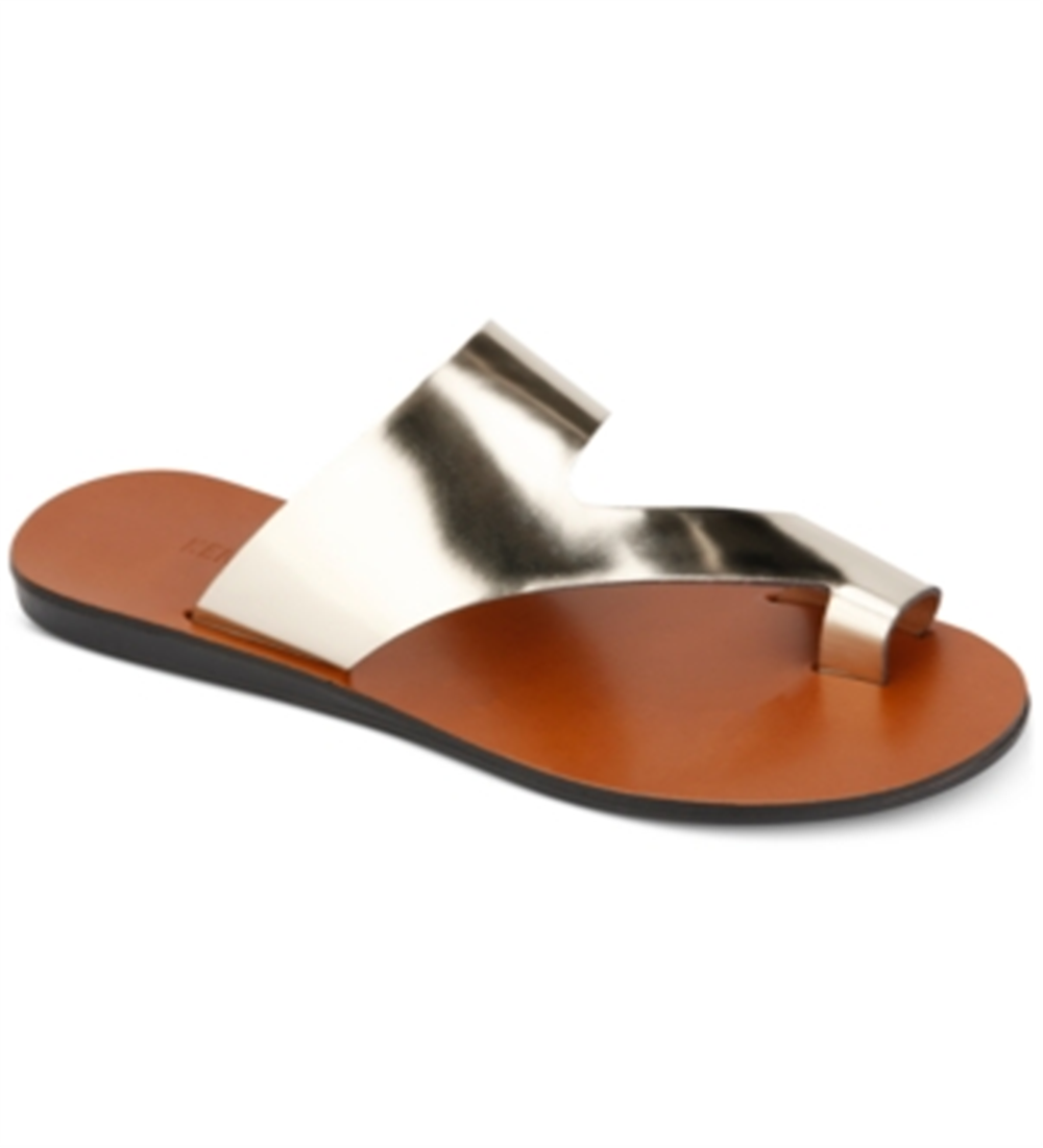 Kenneth Cole New York Women's Palm Open Toe Casual Slide Sandals Yellow Size 9 M