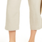 Charter Club Women's Linen Capri Tie Waist Pants Brown Size XX-Large