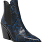 Steve Madden Women's Gail Leather Pointed Toe Chelsea Boots Blue Size 9 M