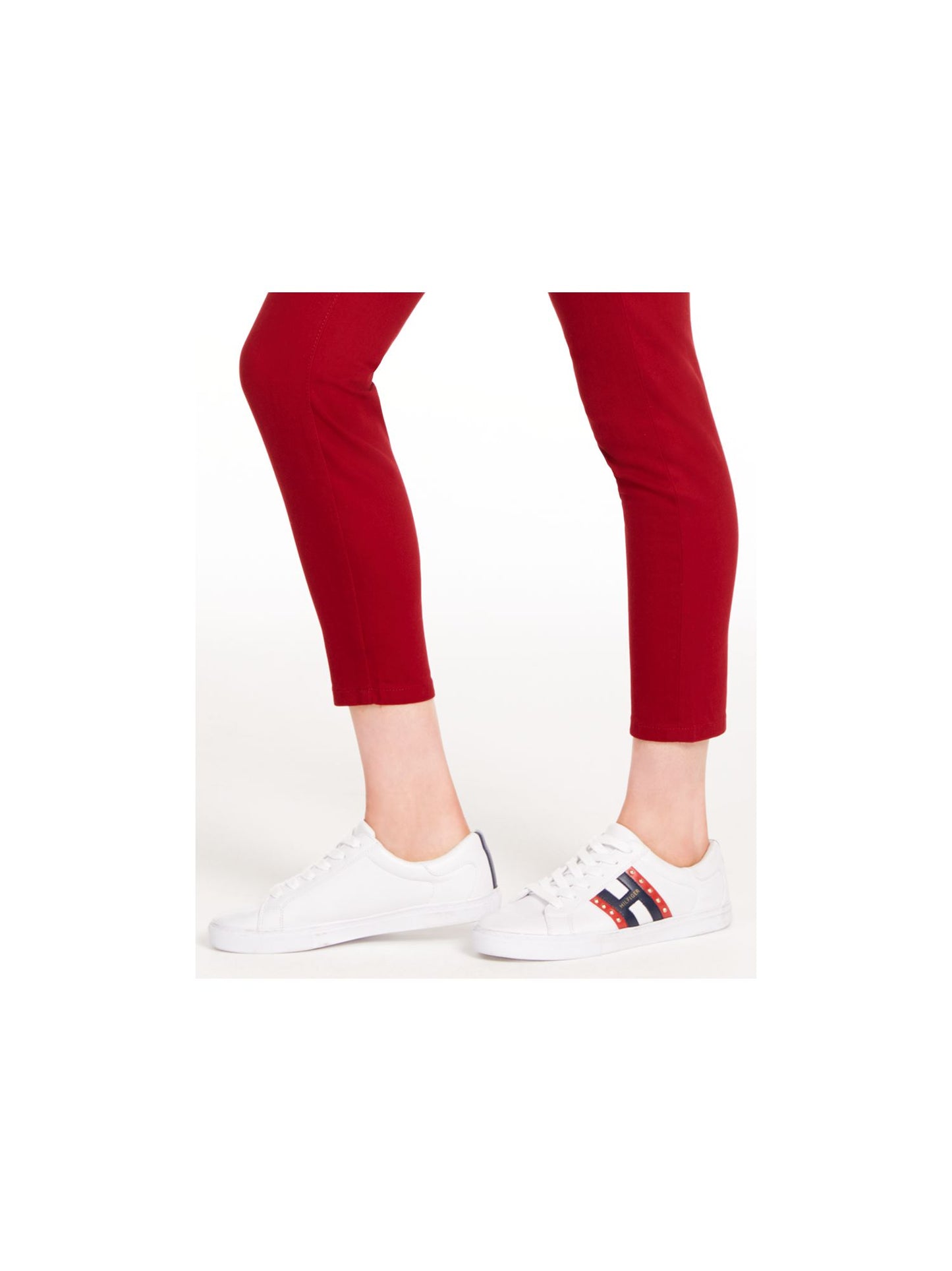 Tommy Hilfiger Women's Zippered Jeans Red Size 10