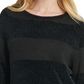 DKNY Women's Striped Sweater Black Size S