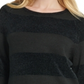 DKNY Women's Striped Sweater Black Size S
