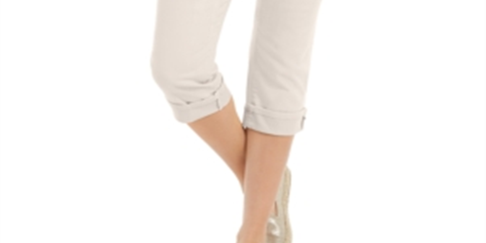 Style & Co Women's Curvy Capri Gray Size 6