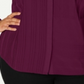 Alfani Women's Plus Sheer Pintuck Button Down Top Red Size 0X