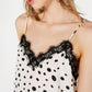 Bar III Women's Polka Dot Camisole Top White Size XX-Small