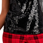 Charter Club Women's Sequined Tank Top Black Size Small