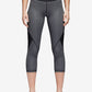 Adidas Women's Fitness Alphaskin Capri Pants Gray Size XX-Large