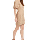 INC International Concepts Women's Puff Sleeve Eyelet Dress Brown Size 2