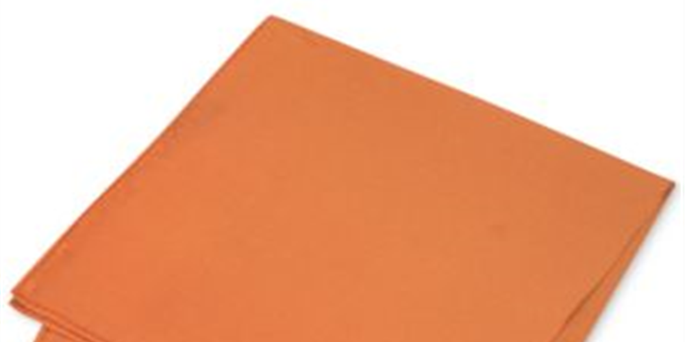 Club Room Men's Simple Solid Silk Dress Pocket Square Orange Size Regular