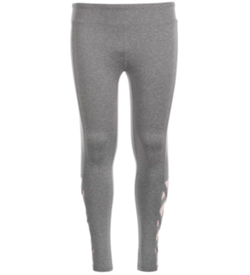 Ideology Big Girl's Plus Caged-Hem Leggings Gray Size 16W