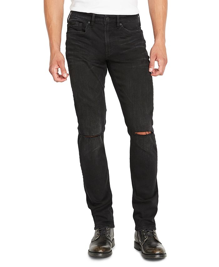 Buffalo David Bitton Men's Ash X Sanded Slim Stretch Jeans Black Size 30X32