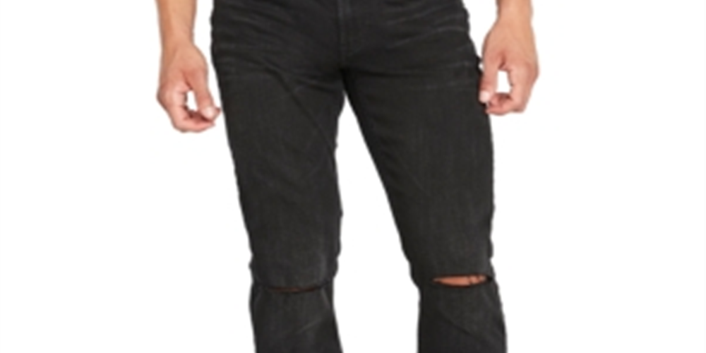 Buffalo David Bitton Men's Ash X Sanded Slim Stretch Jeans Black Size 30X32