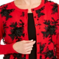 Charter Club Women's Sequined Button Sweater Red Size X-Small