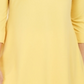 JM Collection Women's Grommet Cold Shoulder Tunic Yellow Size Small