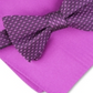 Alfani Men's Pocket Square Roy Geo Pt Solid Set Silk Bow Tie Pink Size Regular