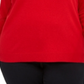 INC International Concepts Women's Embellished Keyhole Sweater Red Size 1X