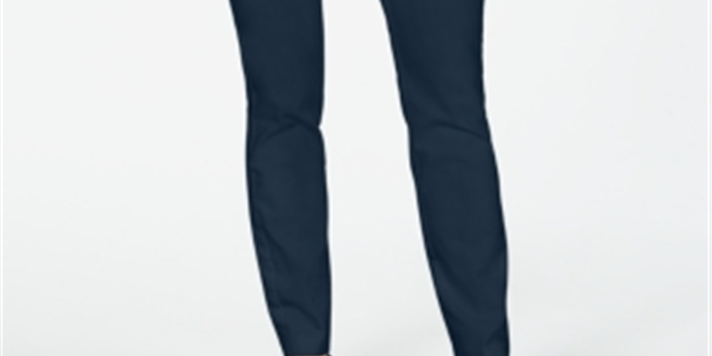 Charter Club Women's Chelsea Stretch Twill Pants Blue Size 6