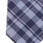Michael Kors Men's Wool Blend Check Print Neck Tie Blue Size Regular