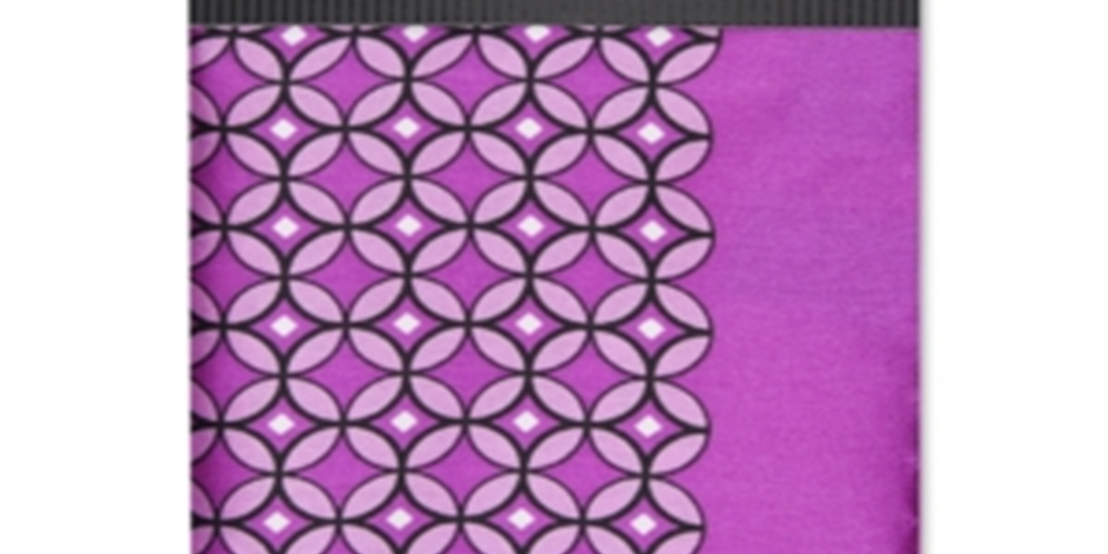 Alfani Men's Esmond Silk Handkerchief Pocket Square Pink One Size