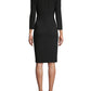 Calvin Klein Women's 3/4 Sleeve Above the Knee Sheath Dress Black Size 4