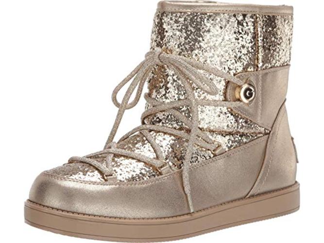 Guess Women's Aylan Fabric Closed Toe Ankle Fashion Boots Yellow Size 8.5 M