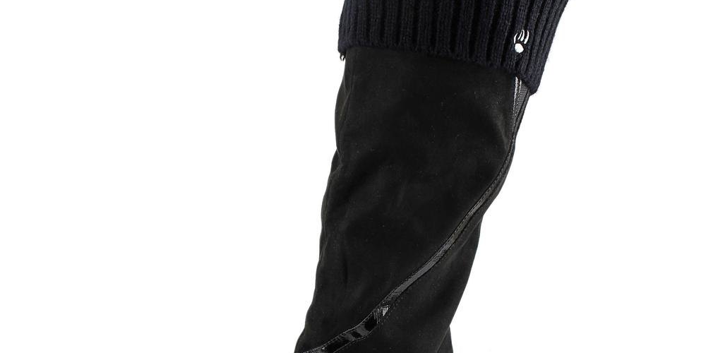 Bearpaw Women's Fleece Lined Boot Liner Sock, Black One Size