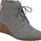 Dr. Scholl's Women's Conquer Wedge Bootie Gray Size 9.5M