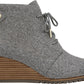 Dr. Scholl's Women's Conquer Wedge Bootie Gray Size 9.5M