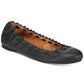 Style & Co Women's Cushioned Barbbee Round Toe Slip on Ballet Flats Black Size 9.5