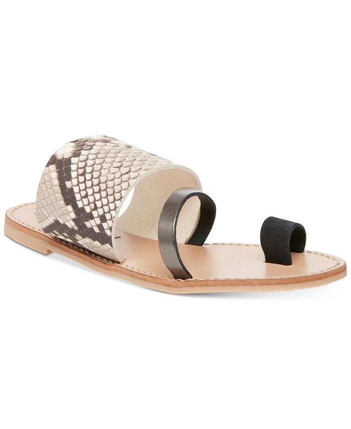 Steve Madden Women's Ronny Toe Ring Thong Sandals Brown Size 11 M